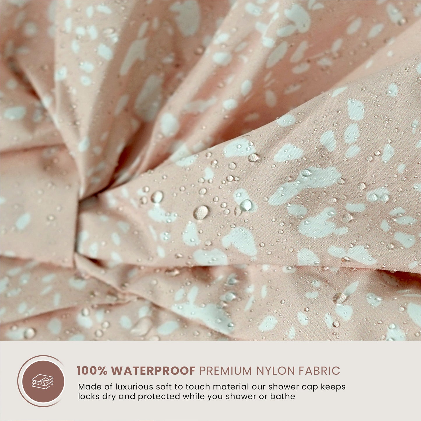 Shower Cap for Women (Blush)