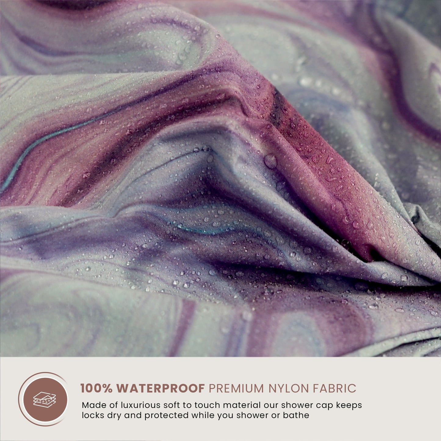 Shower Cap for Women (Marble)