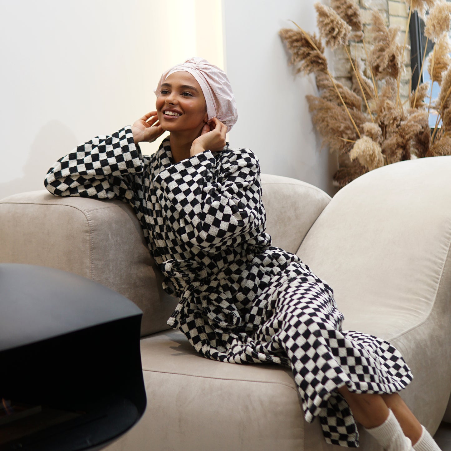 Shower Cap for Women (Blush)