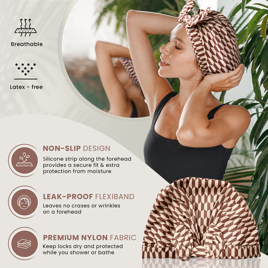 Soft Polyester Shower Cap - Diamond