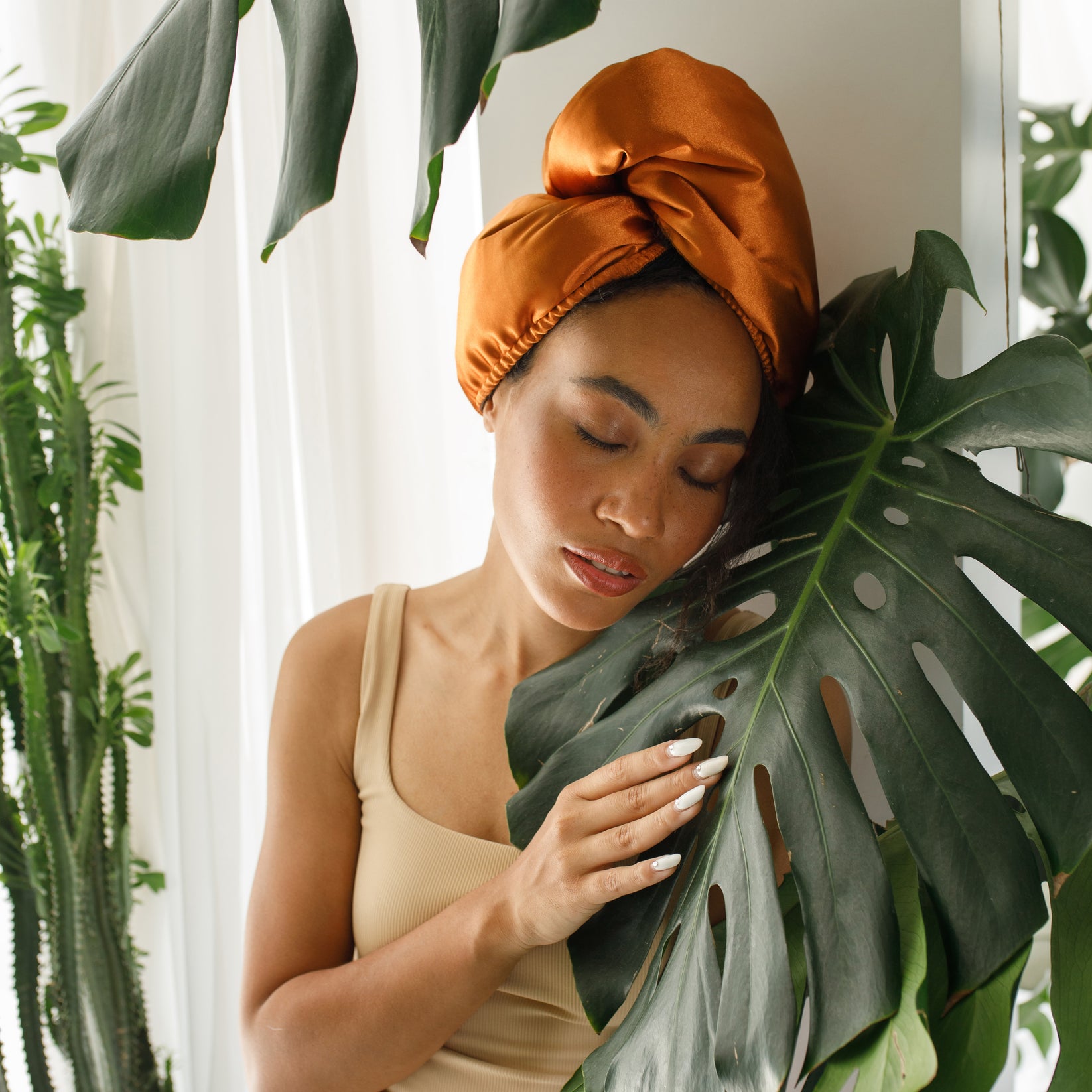 DoubleLayer Microfiber Hair Wraps Amber smplobjects